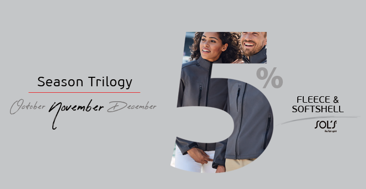 Season Trilogy | November -5% on Fleece & Softshell 